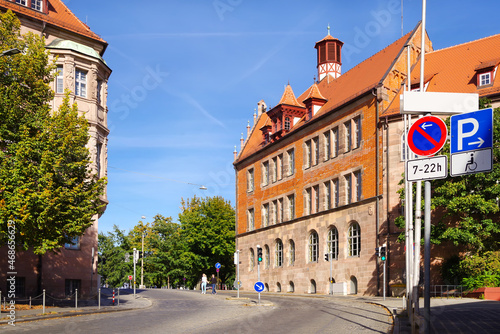 Johannes-Scharrer-Gymnasium in (Nürnberg), Germany. Johannes Scharrer Grammar School in Nuremberg