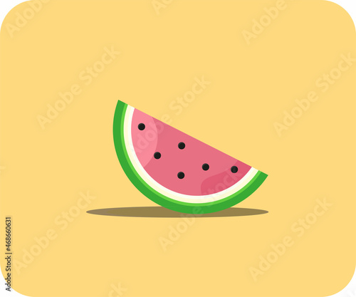 wonderful summer juicy piece of watermelon