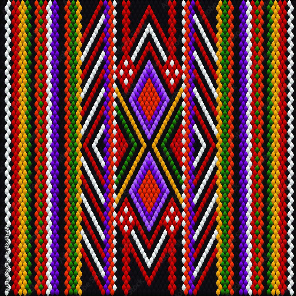 Pattern, ornament, tracery, mosaic ethnic, folk, national, geometric for fabric, interior, ceramic, furniture in the Latin American style. Pattern, ornament, tracery, mosaic ethnic, folk, national, geometric for fabric, interior, ceramic, furniture in the Latin American style.