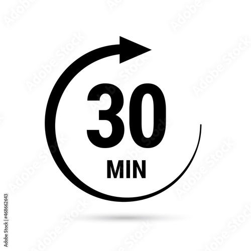 Isolated illustration with timer.