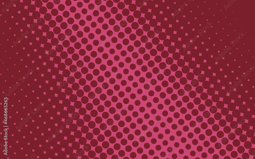 Pop art creative concept colorful comics book magazine cover. Polka dots pink background. Cartoon halftone retro pattern. Abstract dotted design for poster, card, banner, empty bubble Pop art creative concept colorful comics book magazine cover. Polka dots pink background. Cartoon halftone retro pattern. Abstract dotted design for poster, card, banner, empty bubble