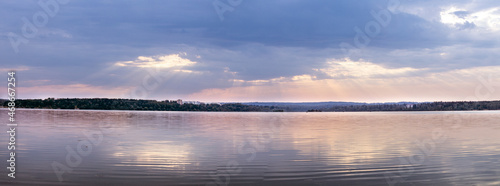 sunrise over the lake
