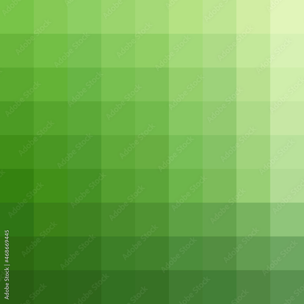 Background squares shades gradation of green. Background squares shades gradation of green.