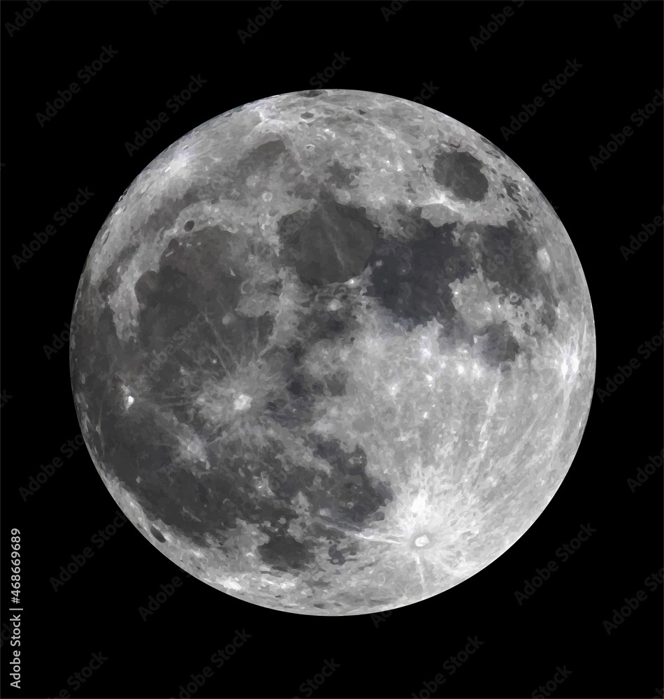 Obraz premium realistic full moon