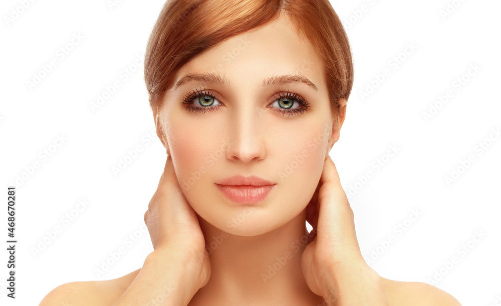 Shot of a beautiful woman. cosmetology concept Shot of a beautiful woman. cosmetology concept