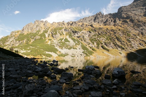 Czarny Staw pod Rysami, polish mountain, Tatry, Poland photo