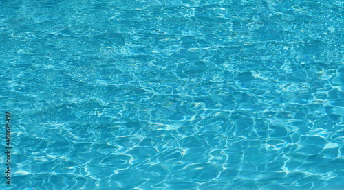 Marvelous waters in swimming pool on african Sal island in Cape Verde