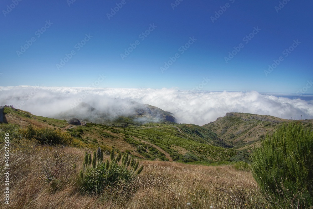 Mountainview on Madeira with clouds Mountainview on Madeira with clouds