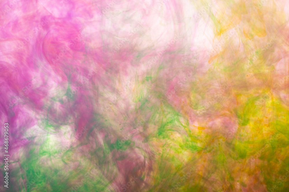 Naklejka premium inks in water, color abstract explosion