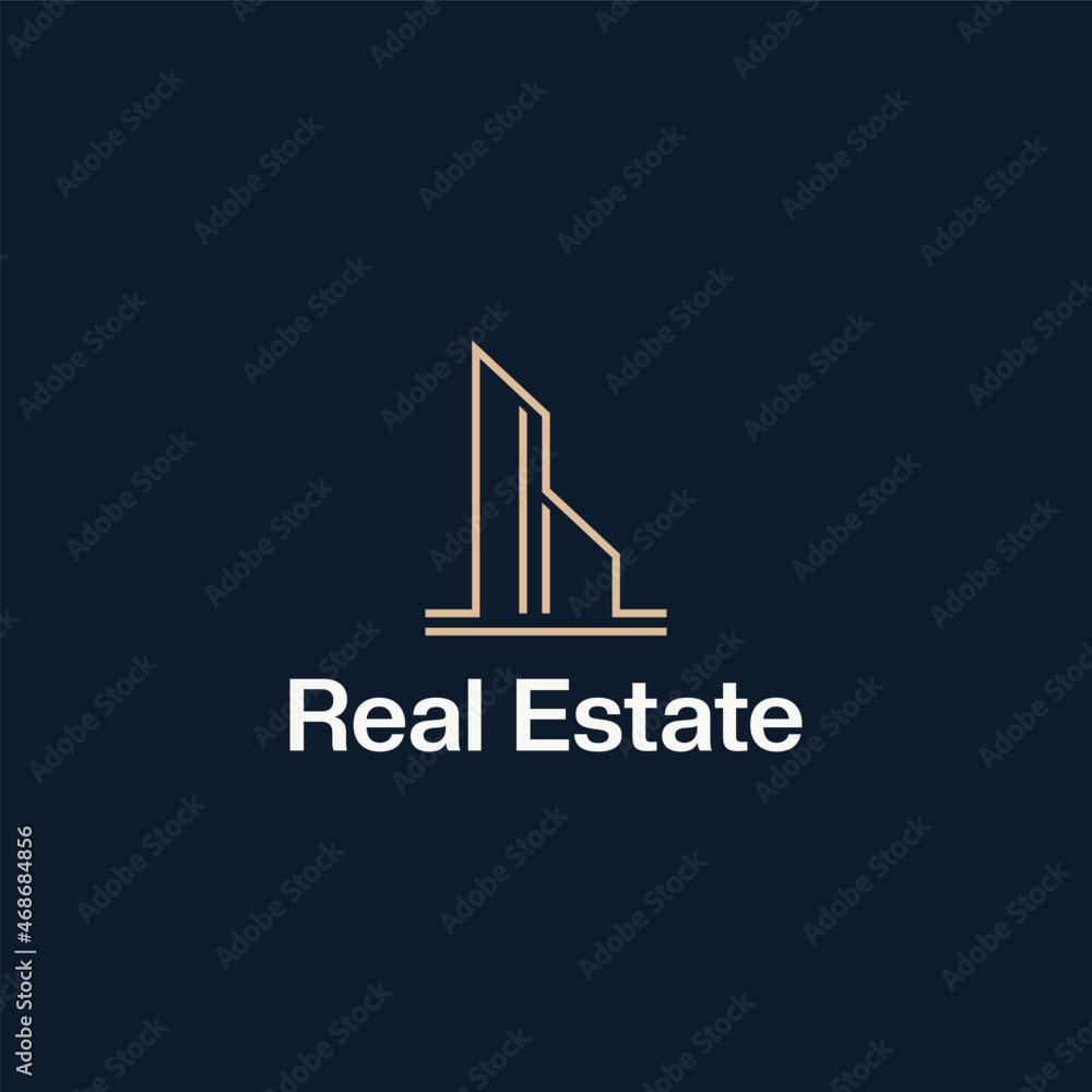 real estate logo vector design. logo template real estate logo vector design. logo template