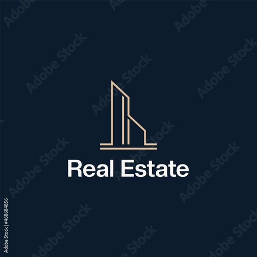 real estate logo vector design. logo template