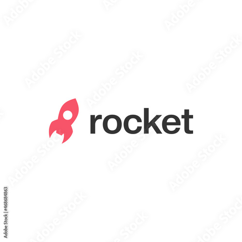 rocket logo vector design. logo template