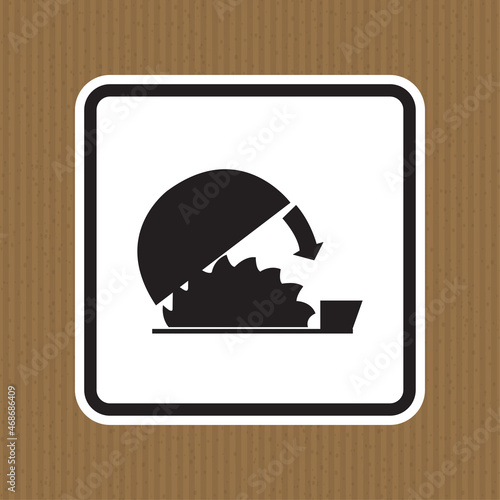 Symbol Use Adjustable Guard Isolate On White Background,Vector Illustration EPS.10