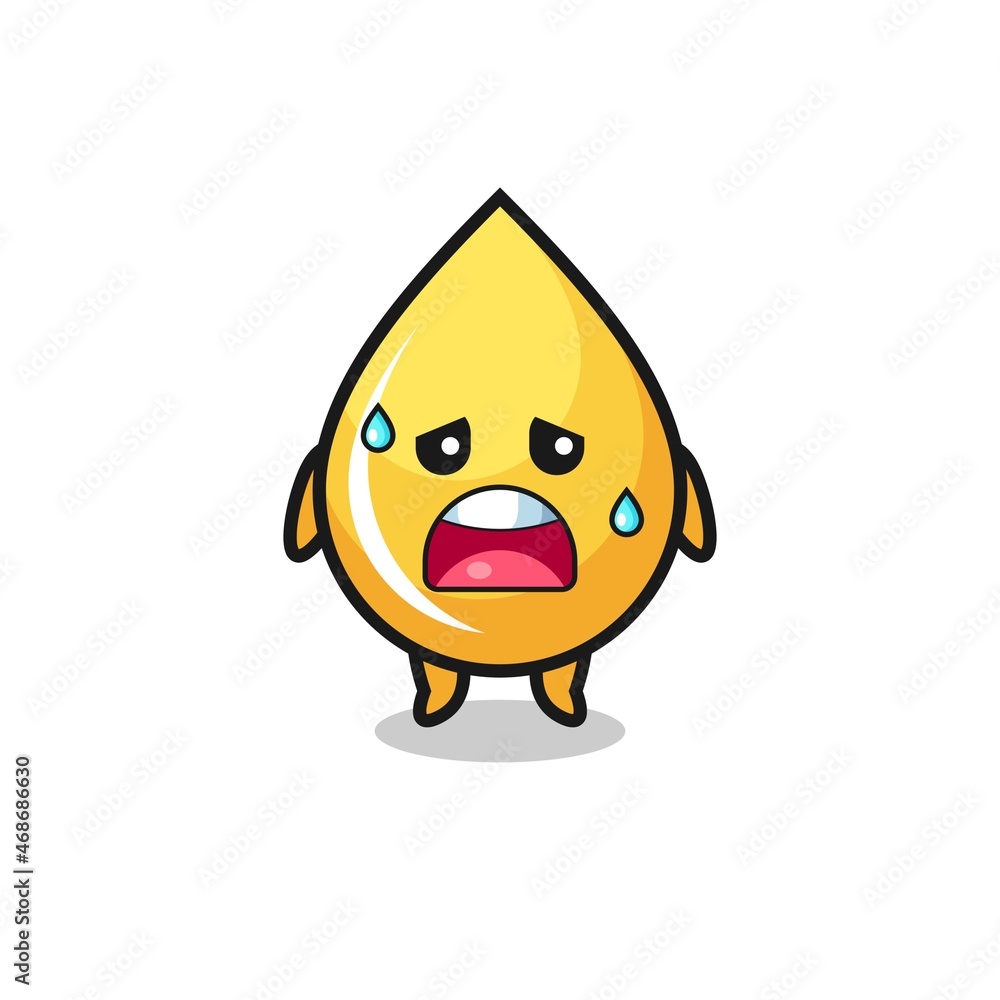the fatigue cartoon of honey drop