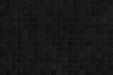 Vintage black mosaic kitchen wall pattern and background seamless