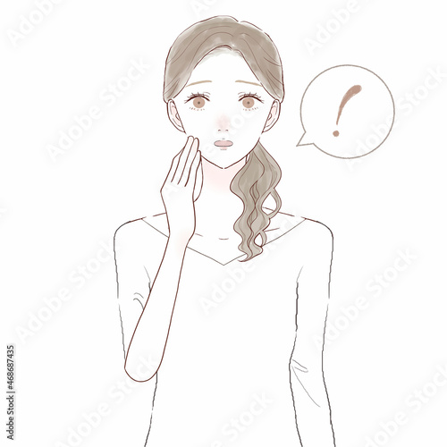 驚いている女性