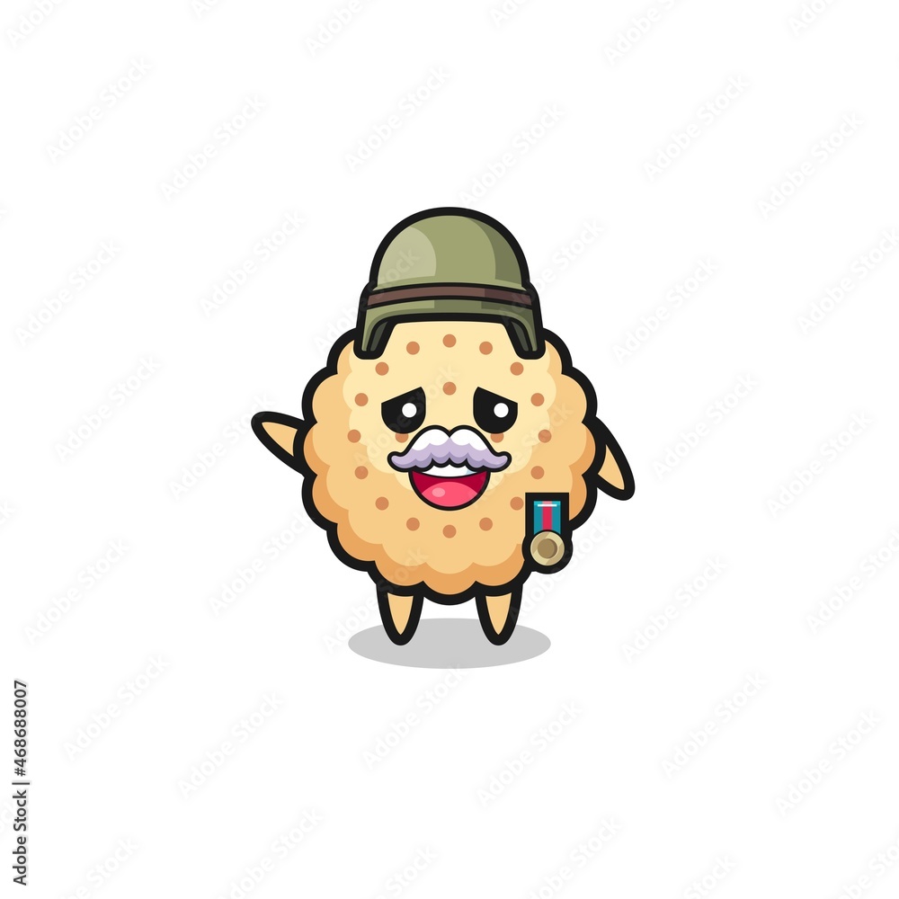 cute round biscuits as veteran cartoon cute round biscuits as veteran cartoon