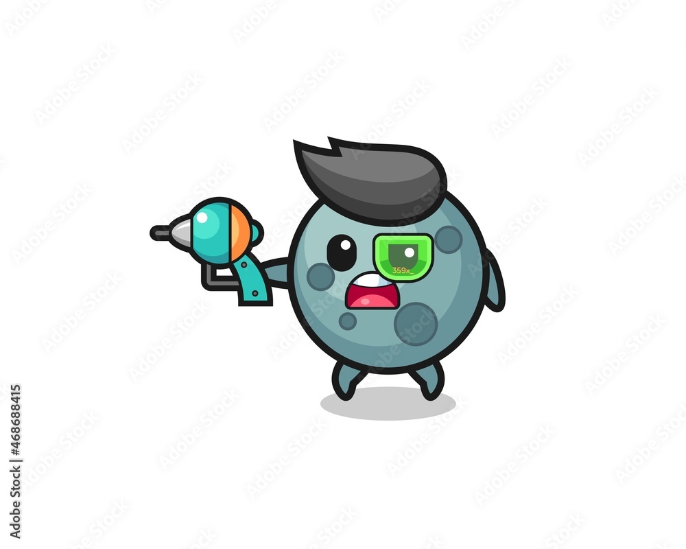 cute asteroid holding a future gun cute asteroid holding a future gun