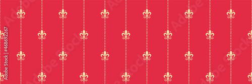 Beautiful background image with simple decorative ornament on red background for your design. Seamless background for wallpaper, textures.