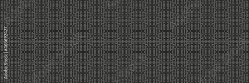 Dark background image with abstract linear ornament on a black background for your design. Seamless background for wallpaper, textures.