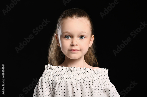 Portrait of pretty little g...
