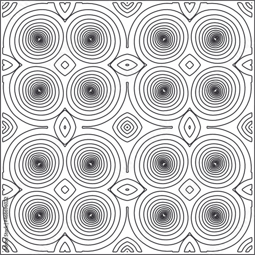 Repeating geometric tiles from striped elements.Modern geometric background with abstract shapes.Monochromatic Repeating Patterns.black striped pattern for design.