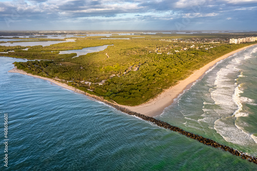 Fort Pierce Inlet State Park Drone Panorama