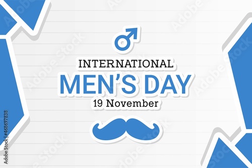 Illustration vector graphic of International Men's Day. The illustration is Suitable for banners, flyers, stickers, Card, etc.