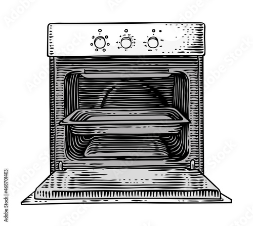 Isolated kitchen oven