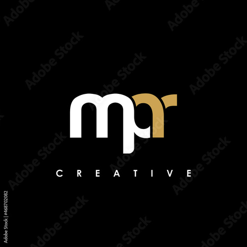 MPR Letter Initial Logo Design Template Vector Illustration