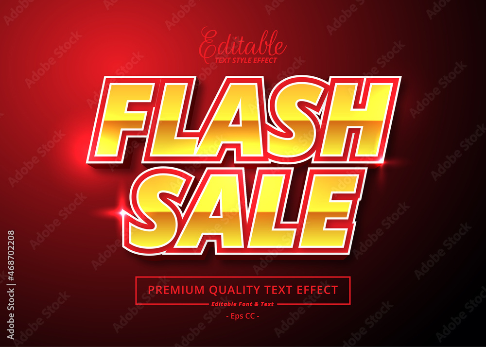 Flash Sale Text Style Effect