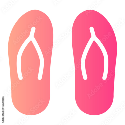 slippers gradient icon