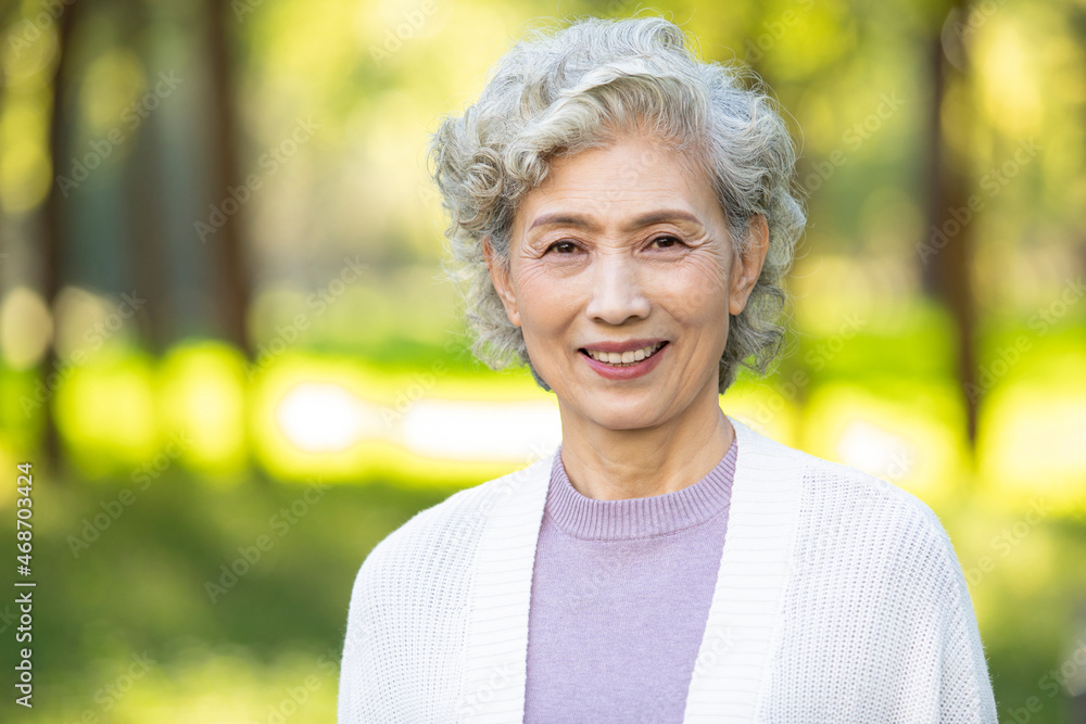 Portrait of cheerful senior woman Portrait of cheerful senior woman