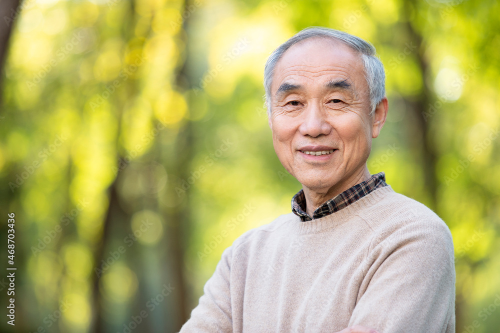 Portrait of cheerful senior man Portrait of cheerful senior man