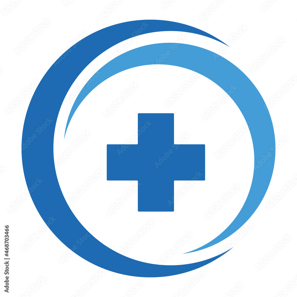 Medical cross logo illustration on white background Medical cross logo illustration on white background