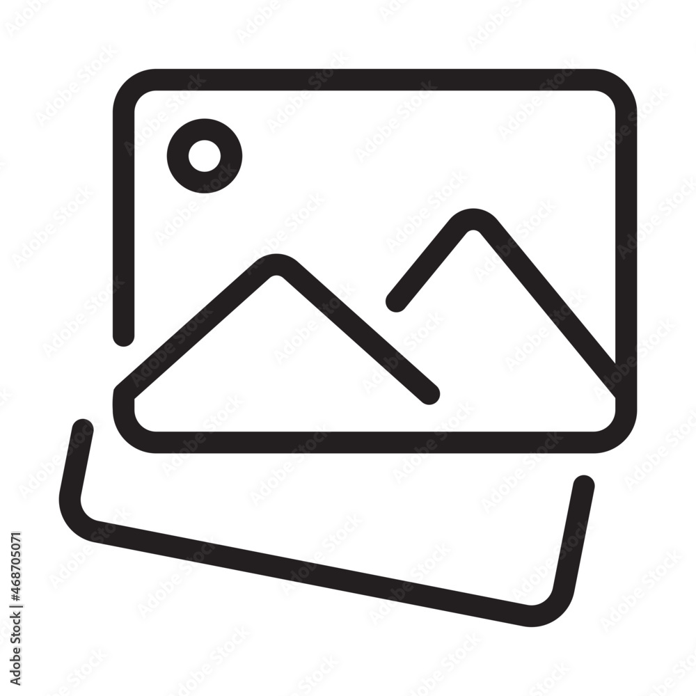 Image Gallery photo line icon Image Gallery photo line icon