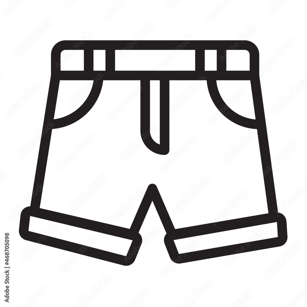shorts line icon shorts line icon