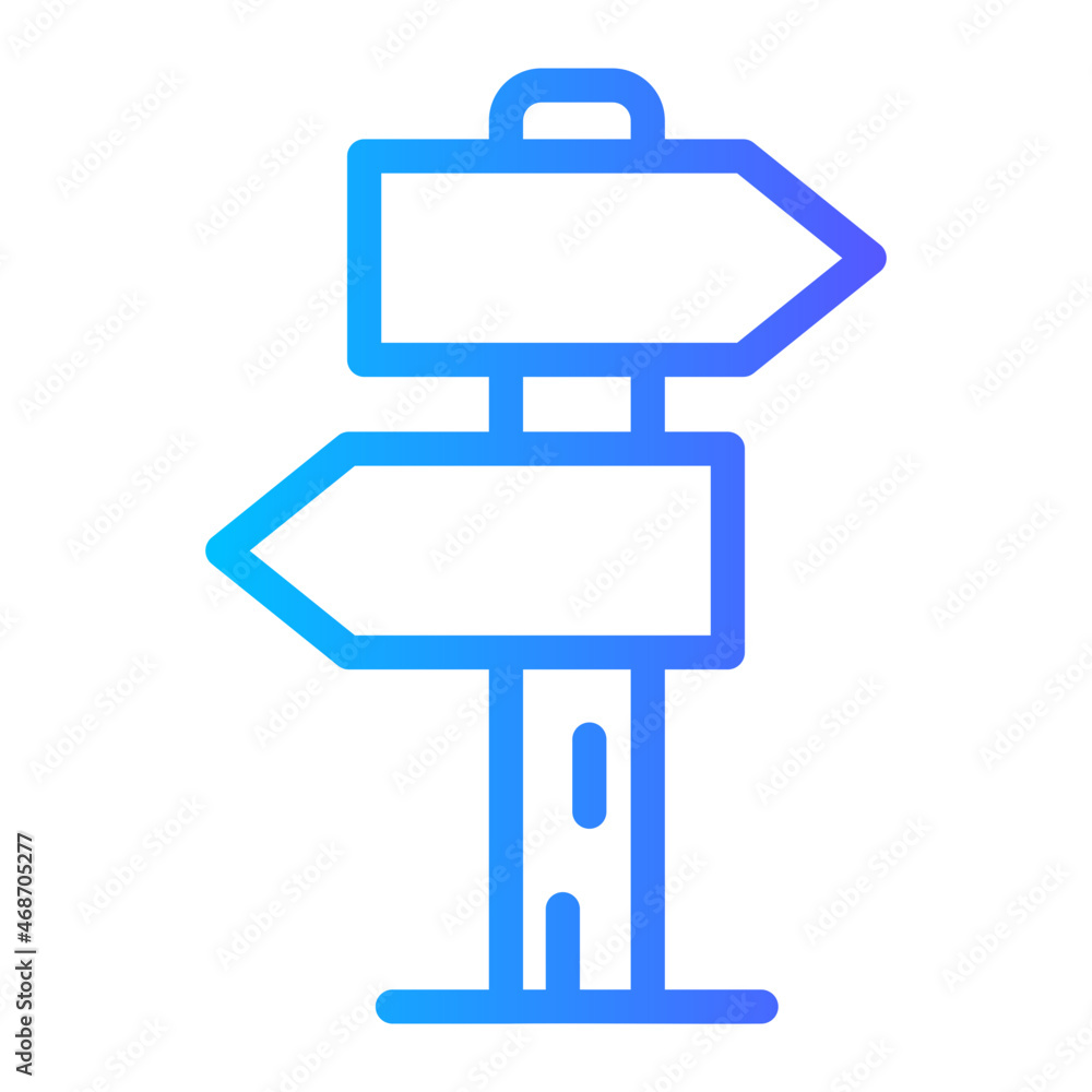 Direction gradient icon Direction gradient icon