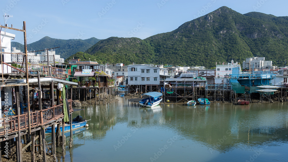 Traditional fishing village in Hong Kong