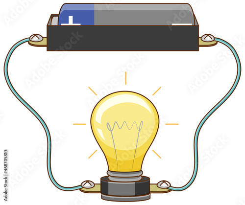 Science experiment of electric circuit