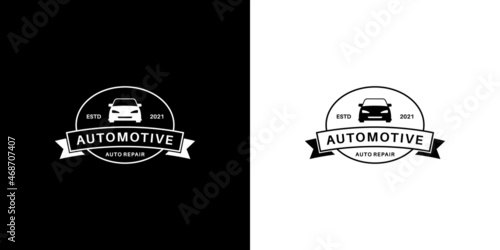 emblem vintage automotive logo design