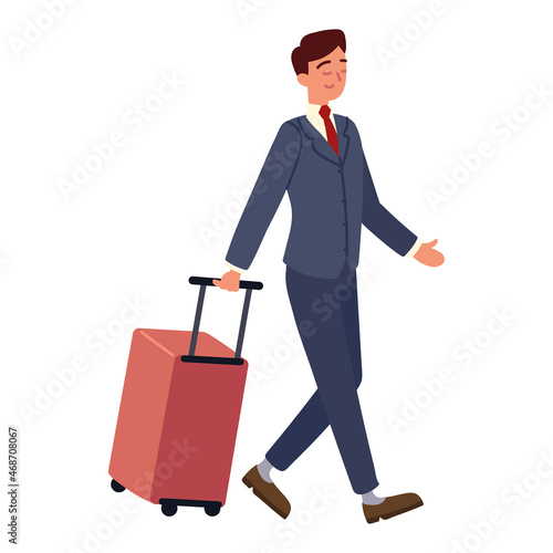 businessman with suitcase