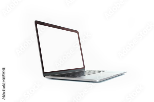 the new generation MacBook Pro laptop, space gray color, on a white background.