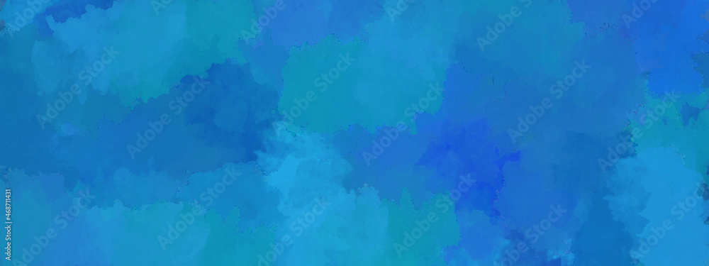abstract watercolor background. blue water surface. Abstract Rough Grunge Blue Background. Decorative plaster with the effect of wet silk. Delicate turquoise texture.	