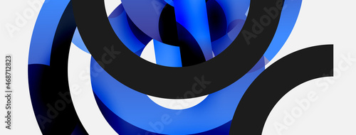 Circle abstract background. Vector illustration for wallpaper banner background card or landing page