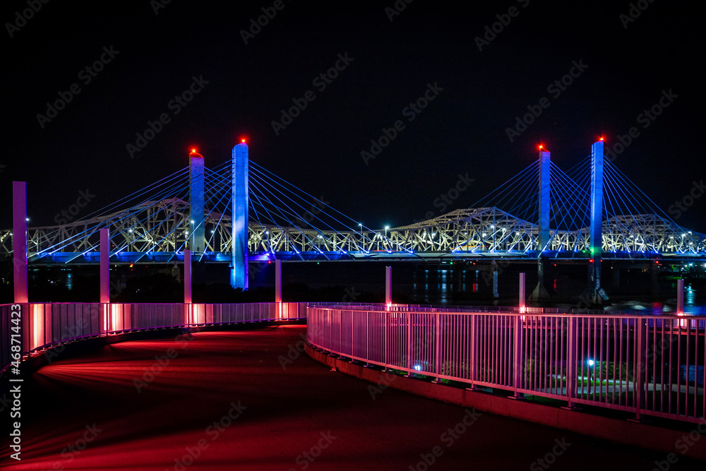 Obraz premium bridge at night