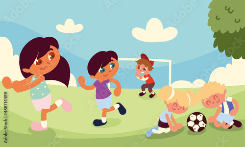 kids playing in the park