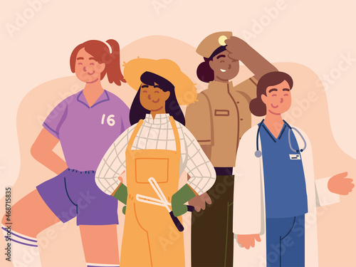 women of different professions