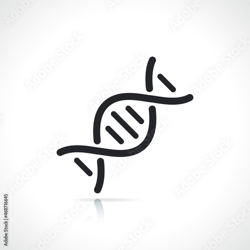 dna or chromosome line icon