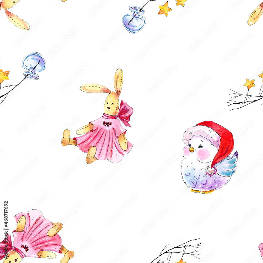 seamless pattern of christmas toys seamless pattern of christmas toys